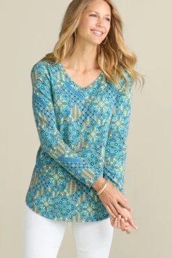 Online Soft Essential Supima Isabel Long Sleeve Tunic Tops