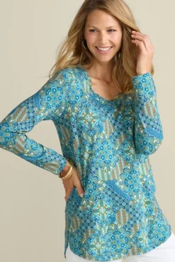 Online Soft Essential Supima Isabel Long Sleeve Tunic Tops