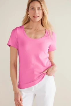 Discount Soft Essential Supima Short Sleeve Tee Tops