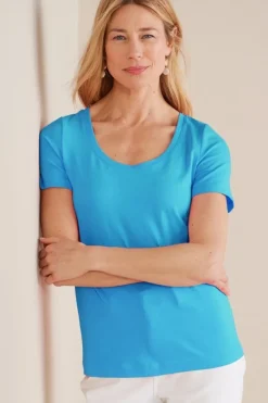 Discount Soft Essential Supima Short Sleeve Tee Tops