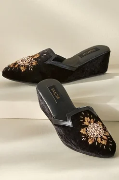 Solana Embellished Slide Shoes