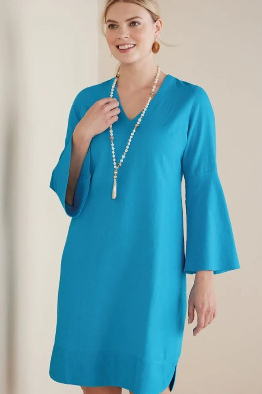 Best Soleil Linen Blend Dress Dresses