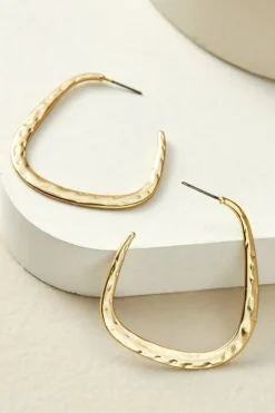 Hot Soreli Hammered Hoop Earrings Jewelry|Earrings