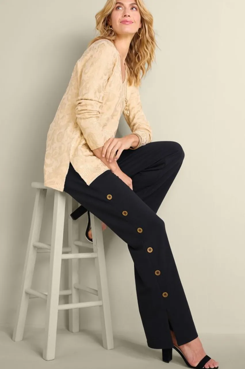 Clearance Sorrento French Terry Wide Leg Pants Pants