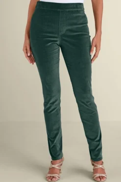 Best Sutton Velveteen Pull-On Slim Leg Pants Pants