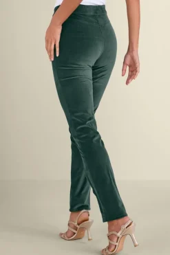Best Sutton Velveteen Pull-On Slim Leg Pants Pants