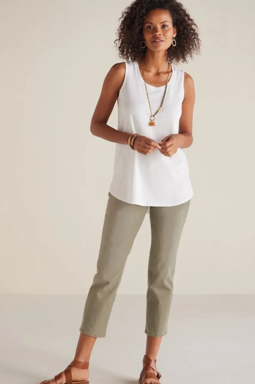 New The Ultimate Denim Pull-On Crop Jeans