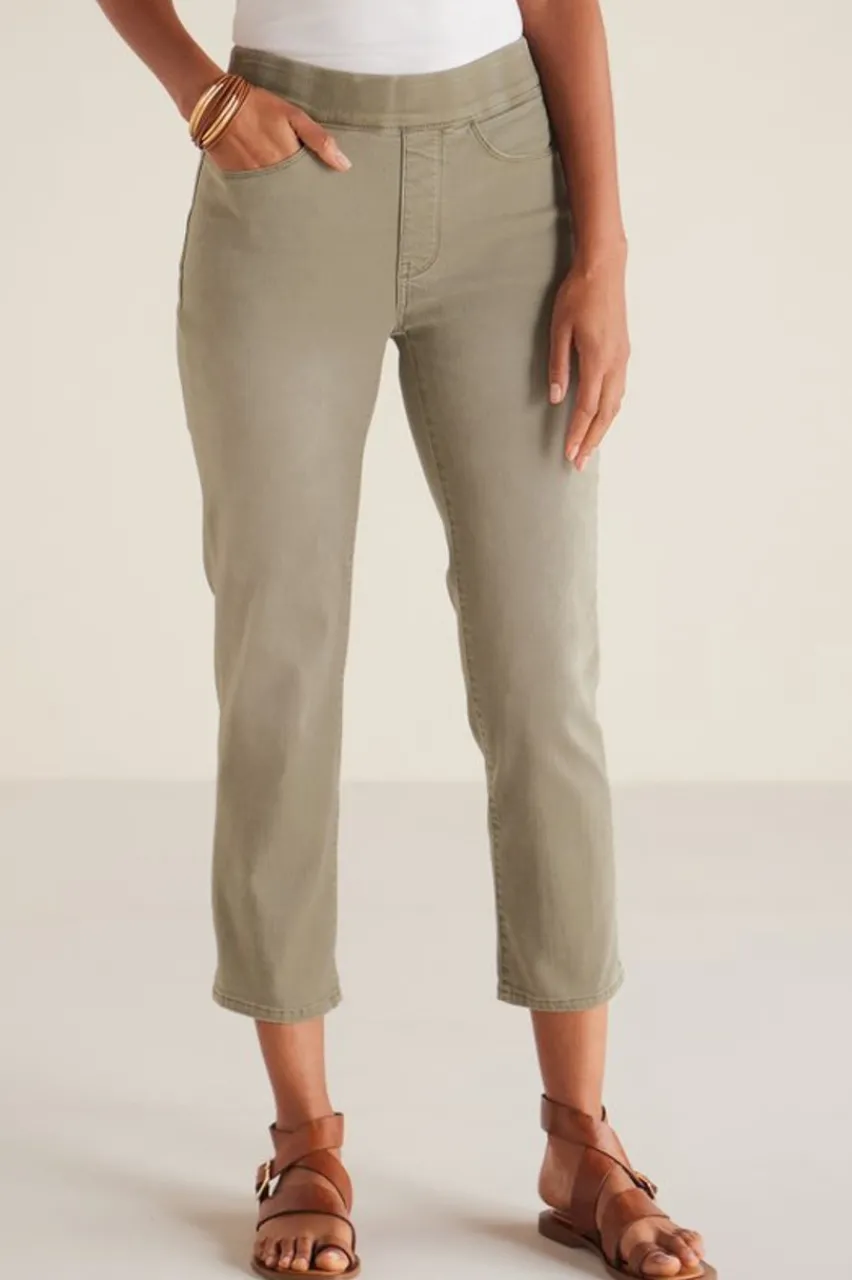 New The Ultimate Denim Pull-On Crop Jeans