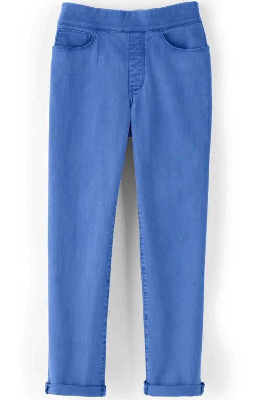 New The Ultimate Denim Pull-On Crop Jeans