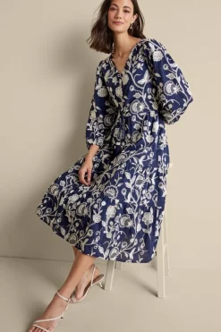Clearance Tilda Embroidered Midi Dress Dresses