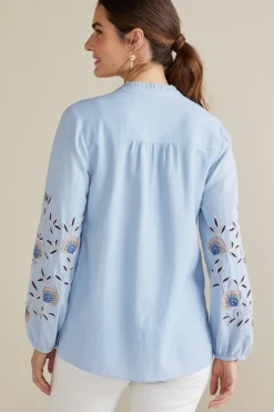 New Titania Embroidered Top Tops