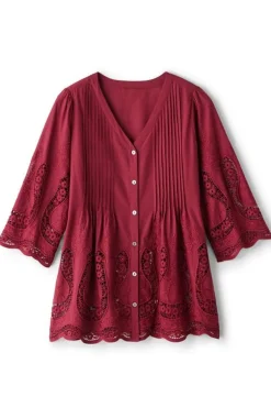 New Trella Eyelet Top Tops