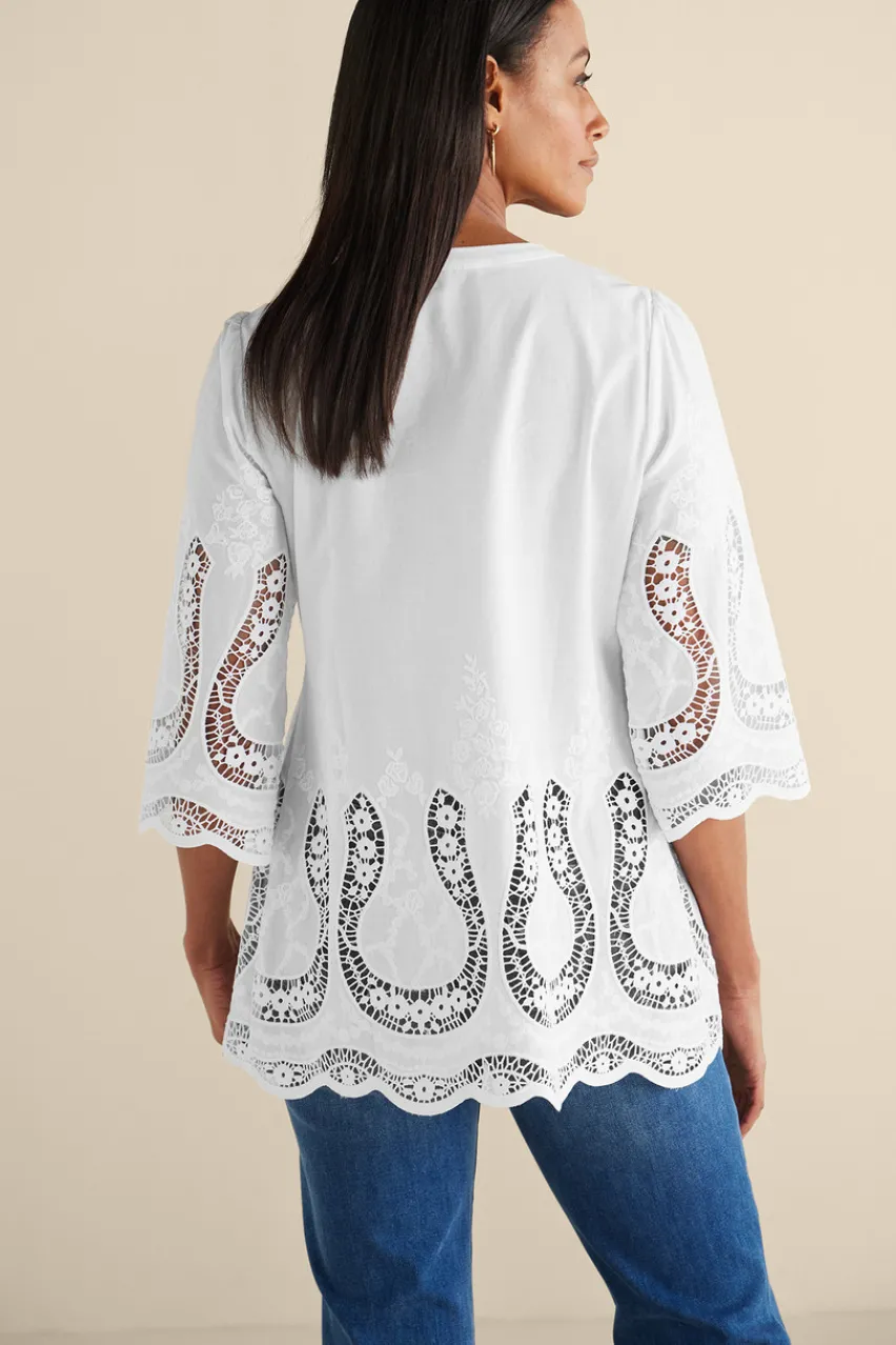 New Trella Eyelet Top Tops