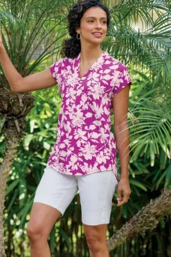 Best Twilight Luau Printed Tunic Tops