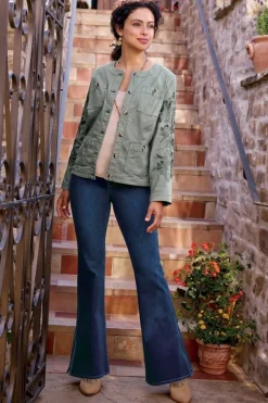 Best Ultimate Denim Slit Hem Flare Jeans Jeans