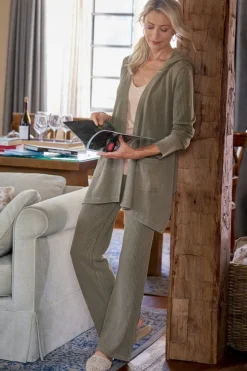 Hot Vala Waffle Pull-On Pants Pants