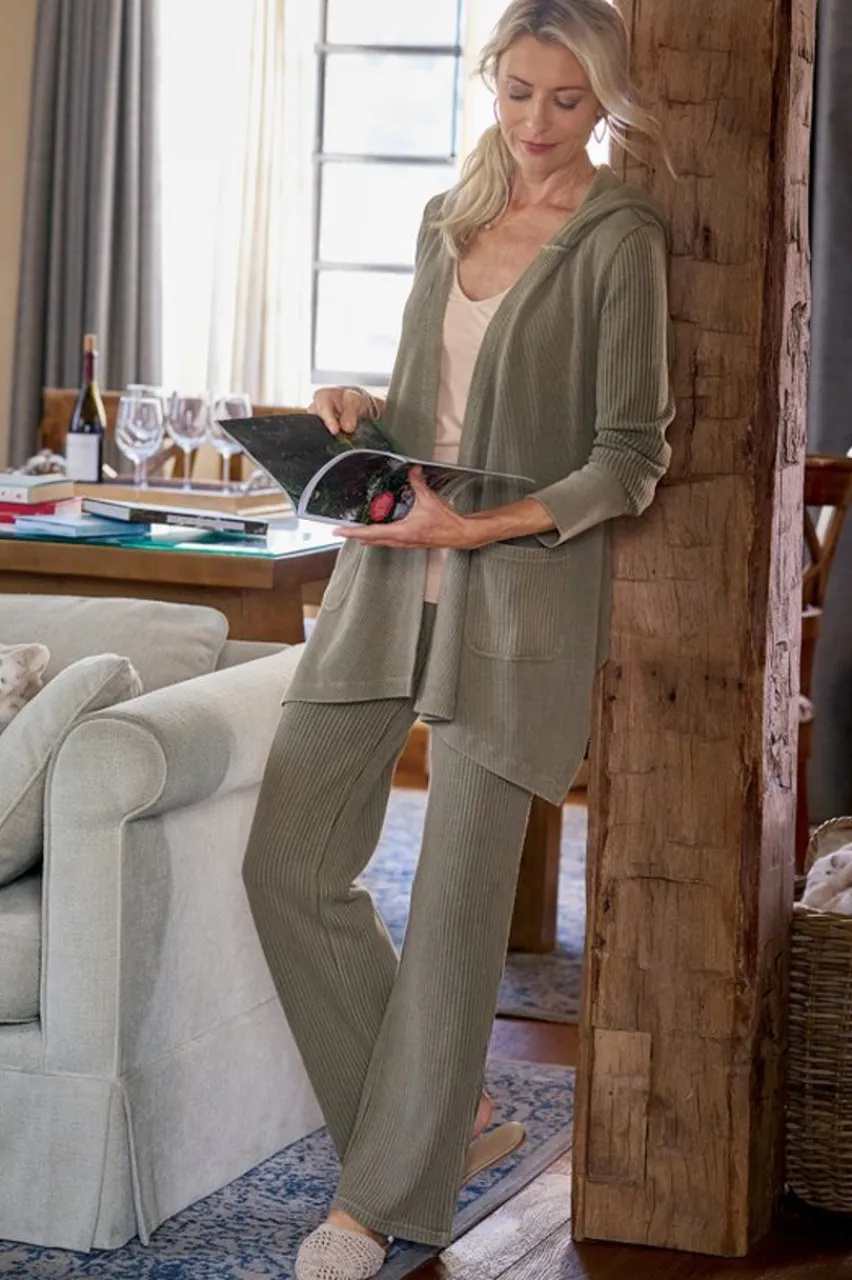 Hot Vala Waffle Pull-On Pants Pants