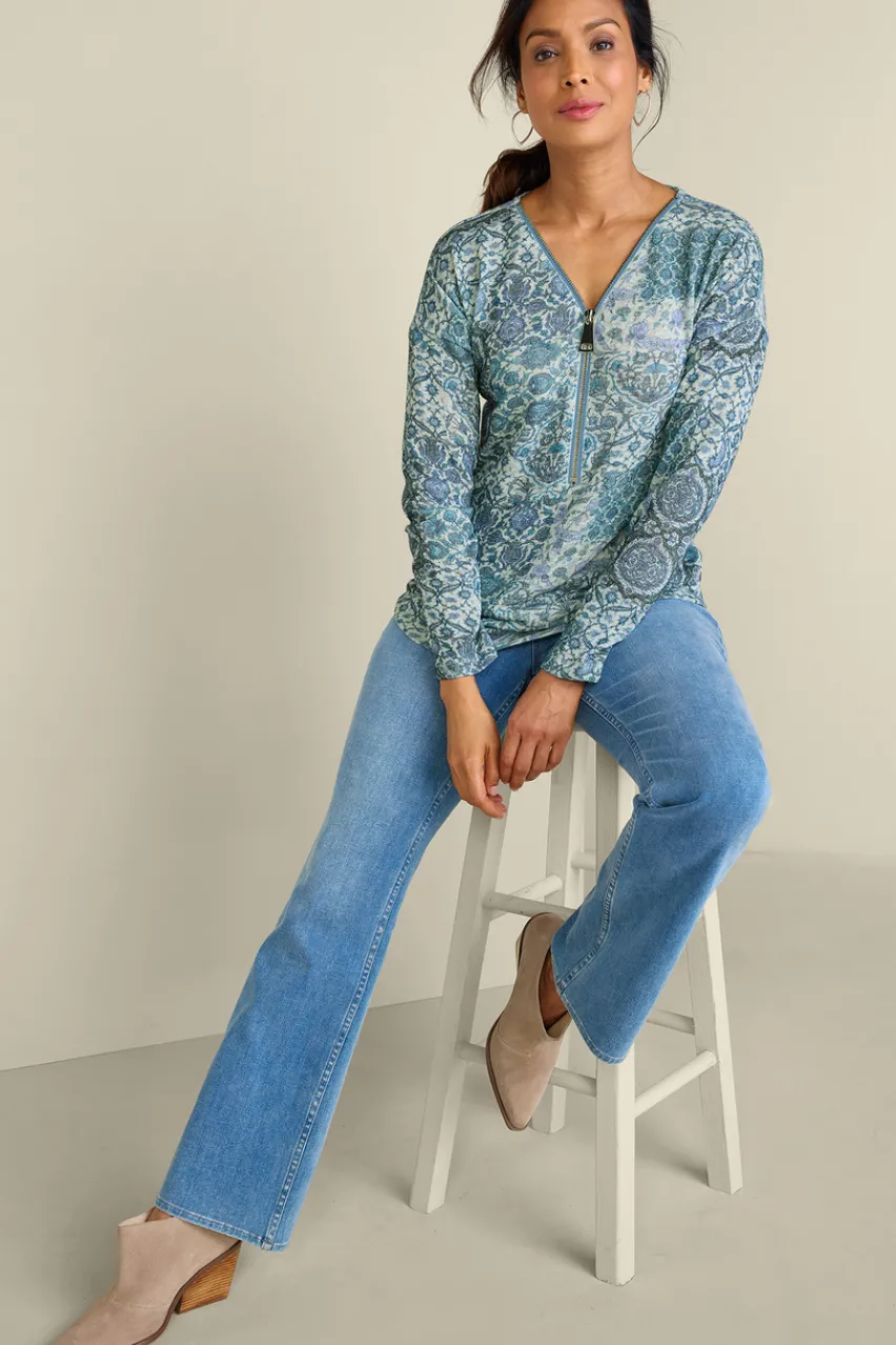 New Valentina Zip Sweater Tops|Sweaters & Cardigans