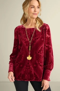 Clearance Vanetta Velvet Top Tops
