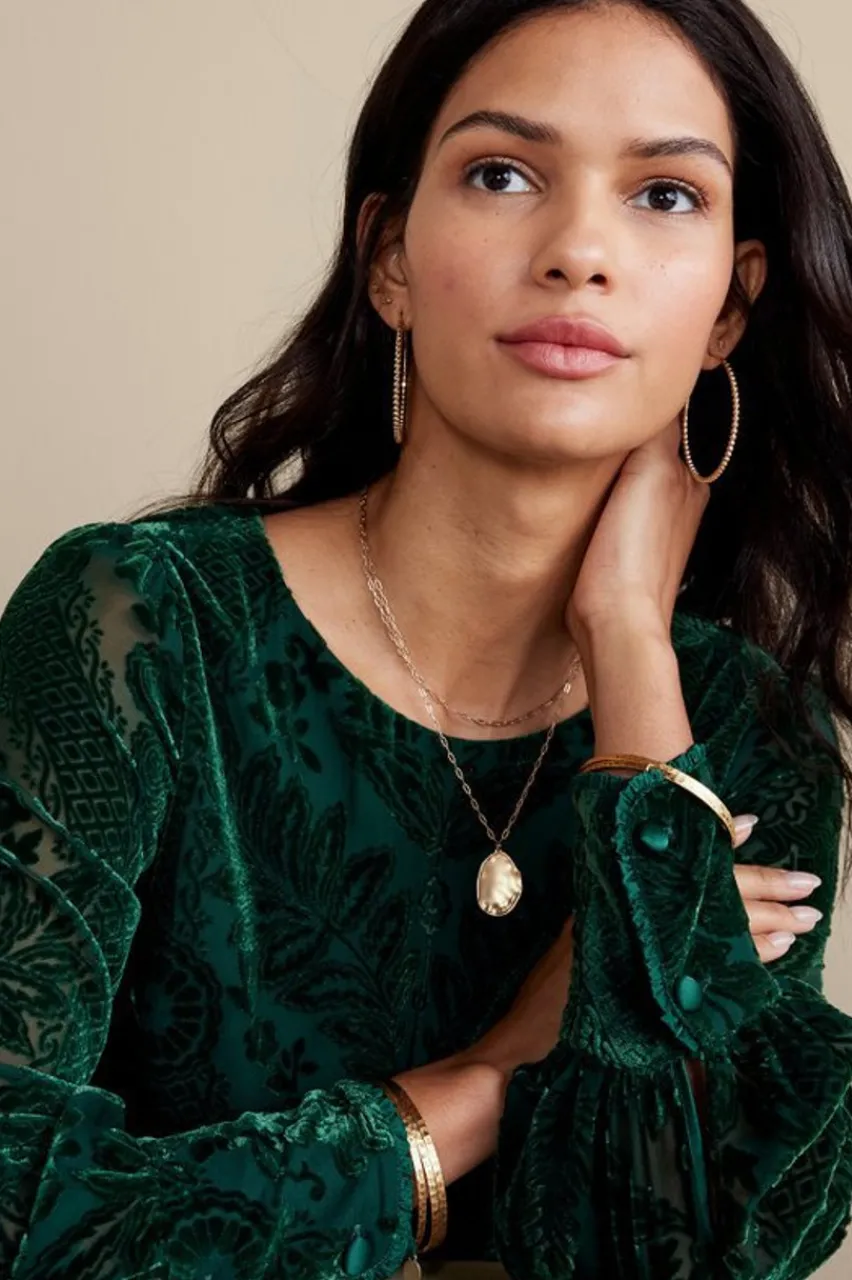 Clearance Vanetta Velvet Top Tops