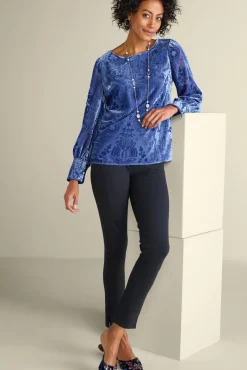 Clearance Vanetta Velvet Top Tops