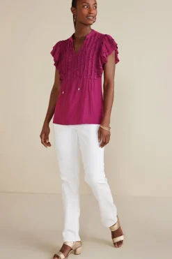 Online Victoria Ruffle Tunic Tops