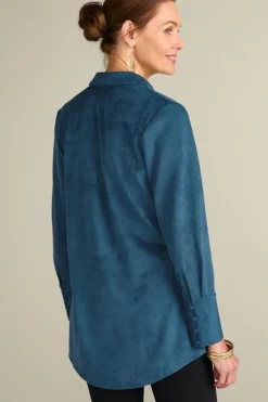 Outlet Vida Faux Suede Tunic Tops