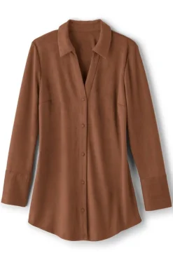 Outlet Vida Faux Suede Tunic Tops