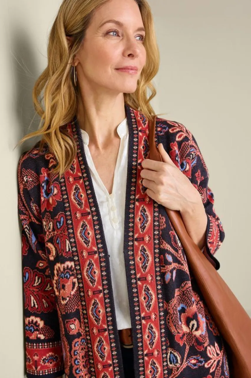 Online Vitrine Jacquard Cardigan Tops|Sweaters & Cardigans