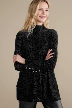 Sale Walden Velvet Turtleneck Tops