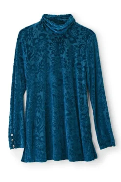 Sale Walden Velvet Turtleneck Tops