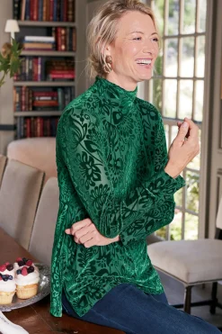 Sale Walden Velvet Turtleneck Tops