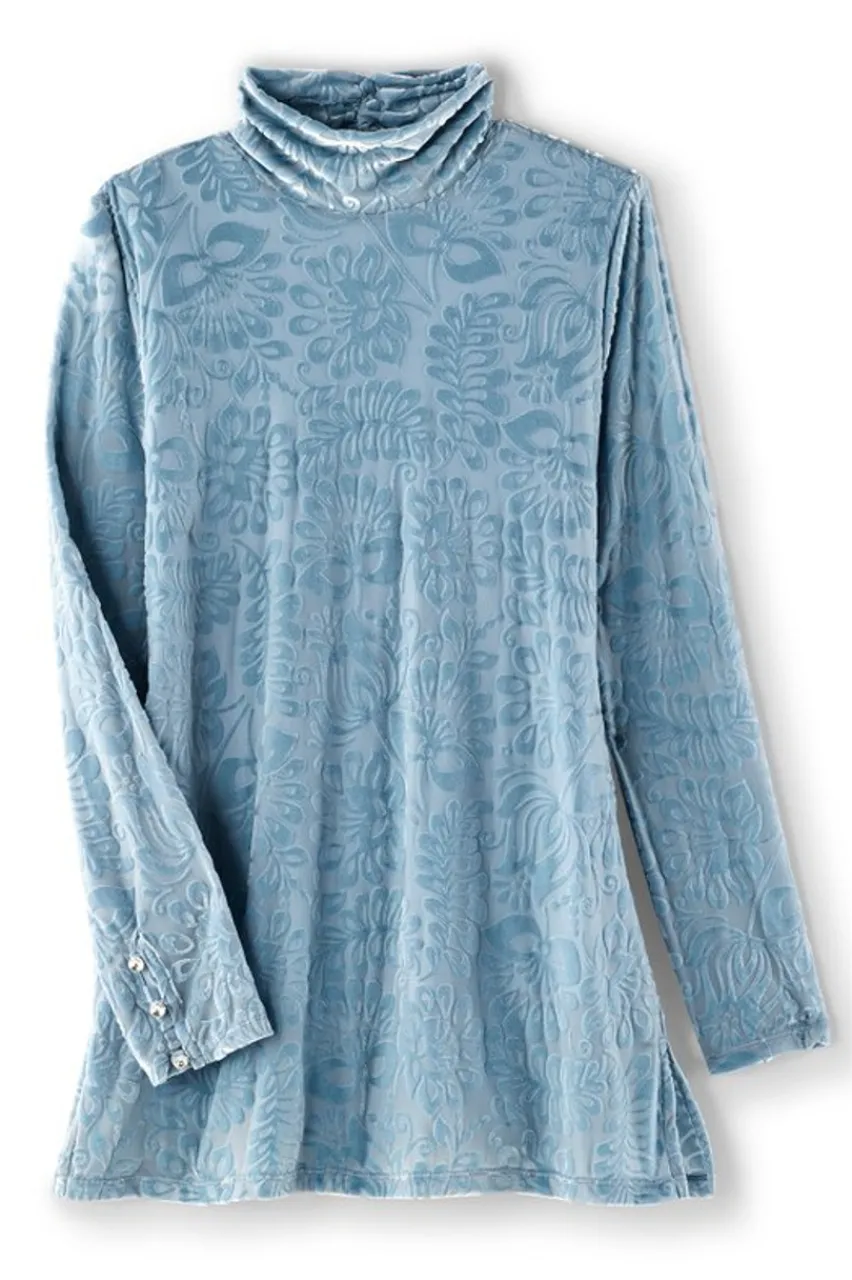 Sale Walden Velvet Turtleneck Tops