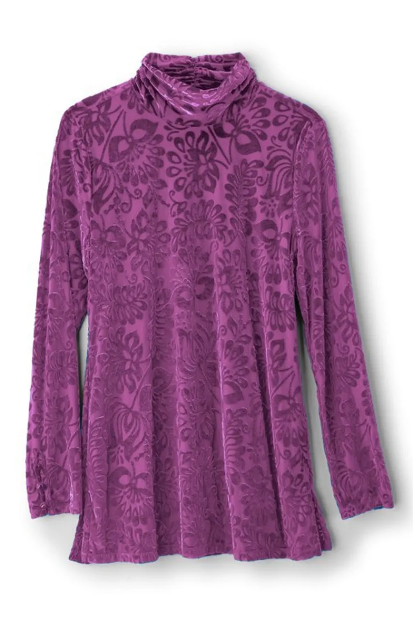 Sale Walden Velvet Turtleneck Tops