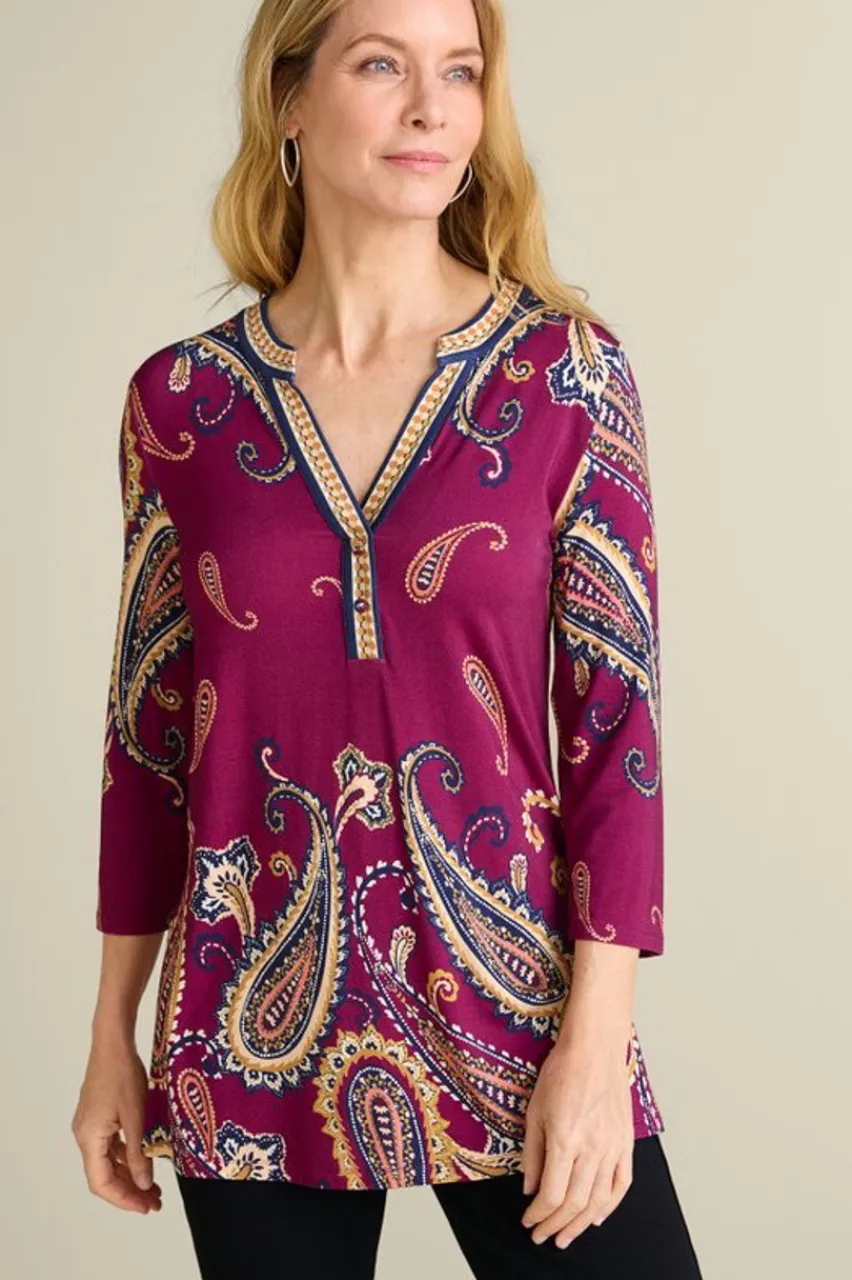 New Zennia Printed Tunic Tops