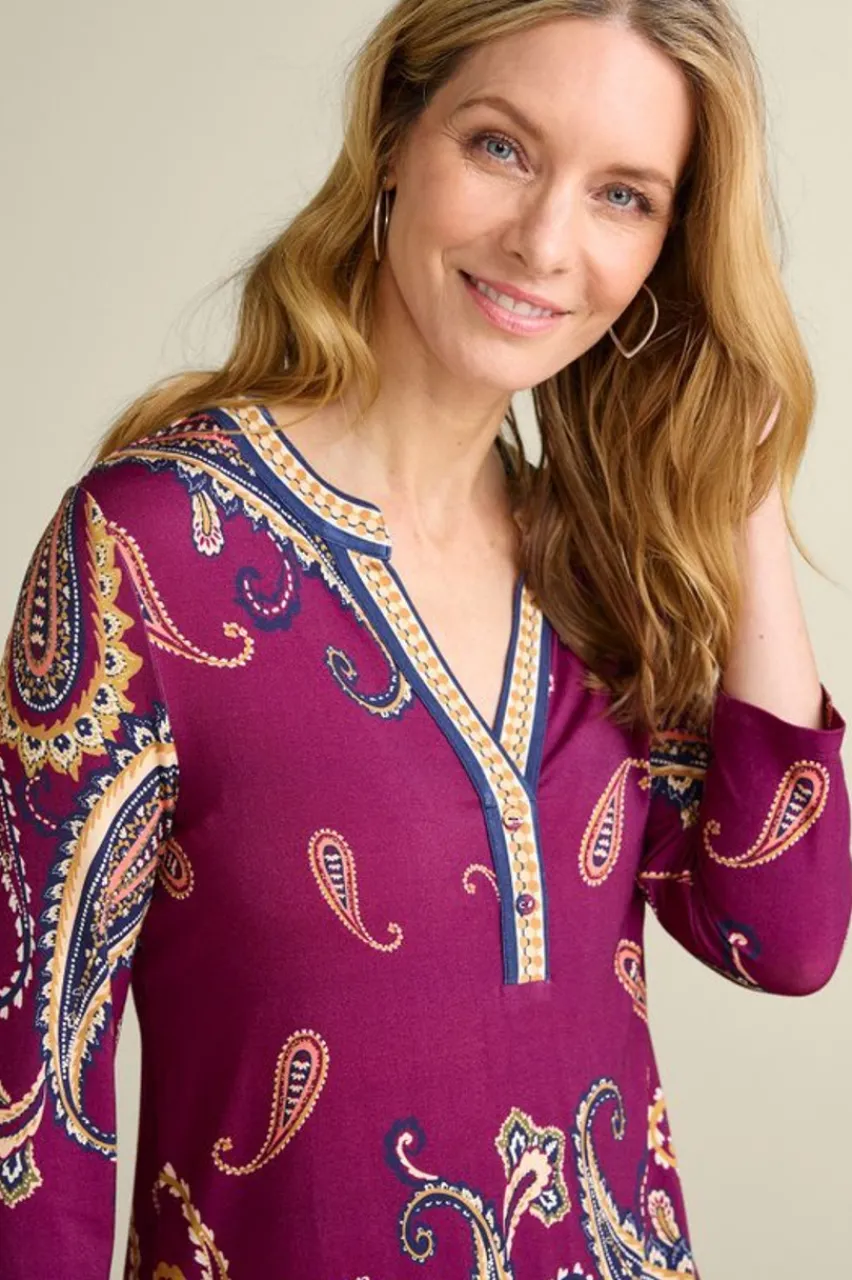 New Zennia Printed Tunic Tops